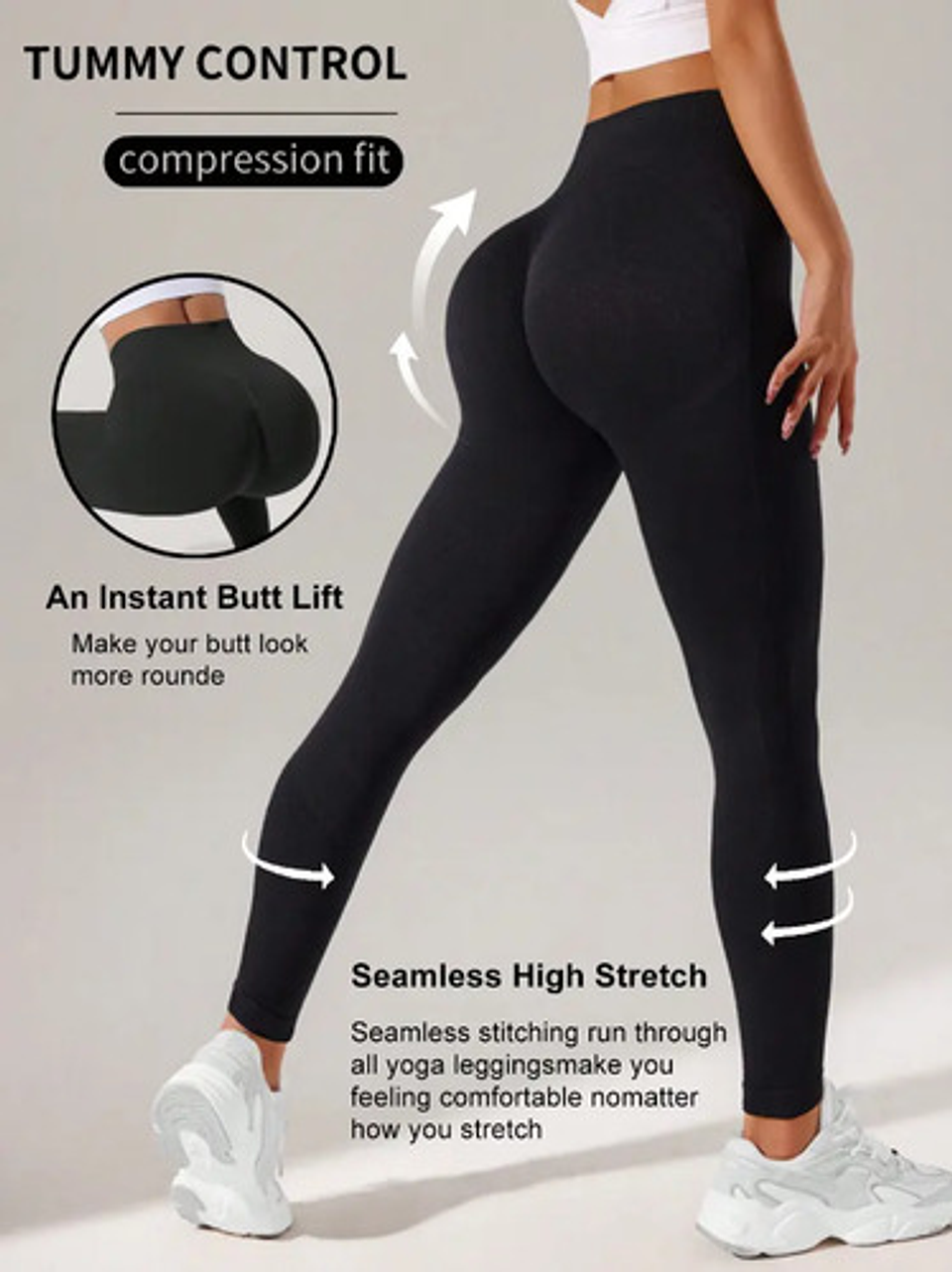 Calzas Leggings Modeladoras Push Up Deportivos Cintura Alta 17