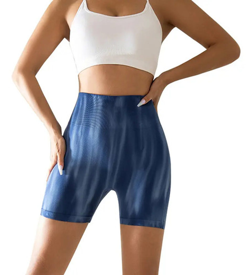 Pack 6 Short Mujer Calzas Cortas Tie Dye, Push Up Deportiva 18