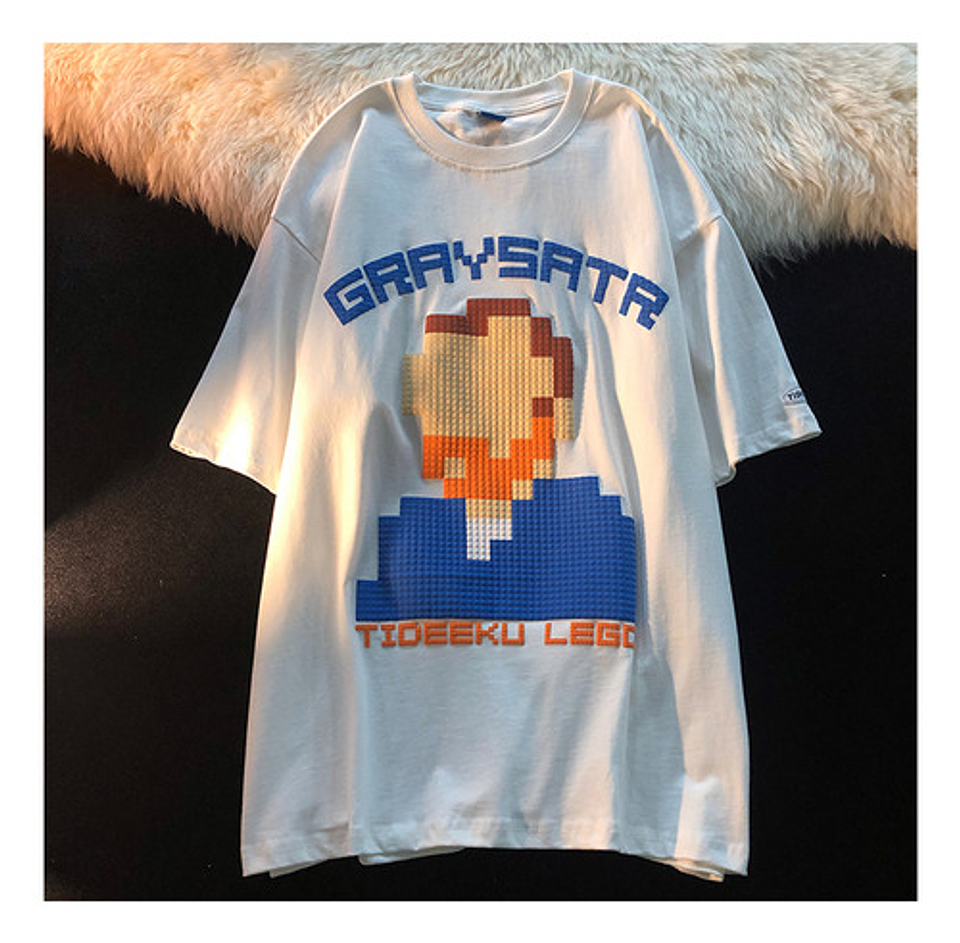 Pack 6 Polera 100% Algodón Para Niños Manga Corte Unisex 6