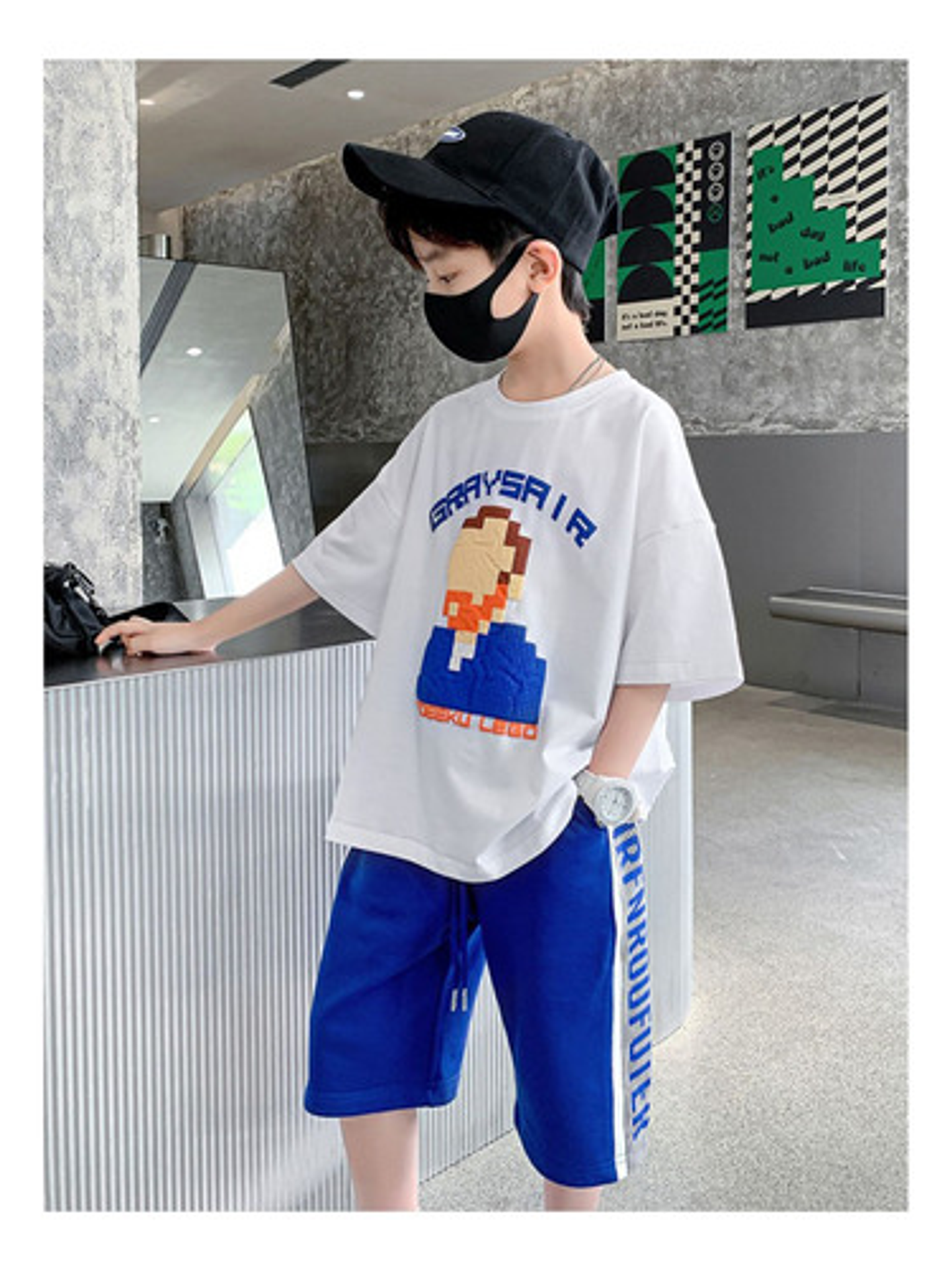 Pack 6 Polera 100% Algodón Para Niños Manga Corte Unisex 7