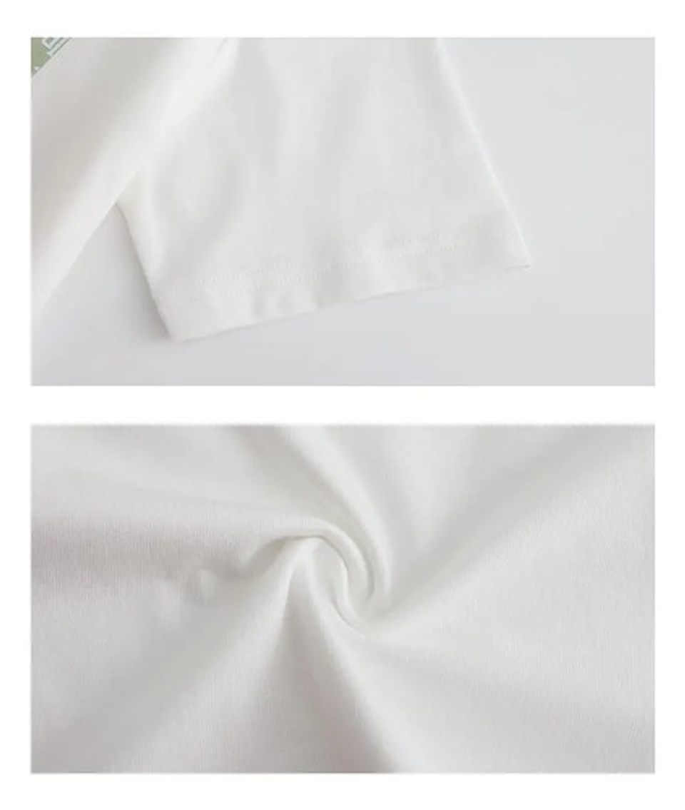 Pack 6 Polera 100% Algodón Para Niños Manga Corte Unisex 10