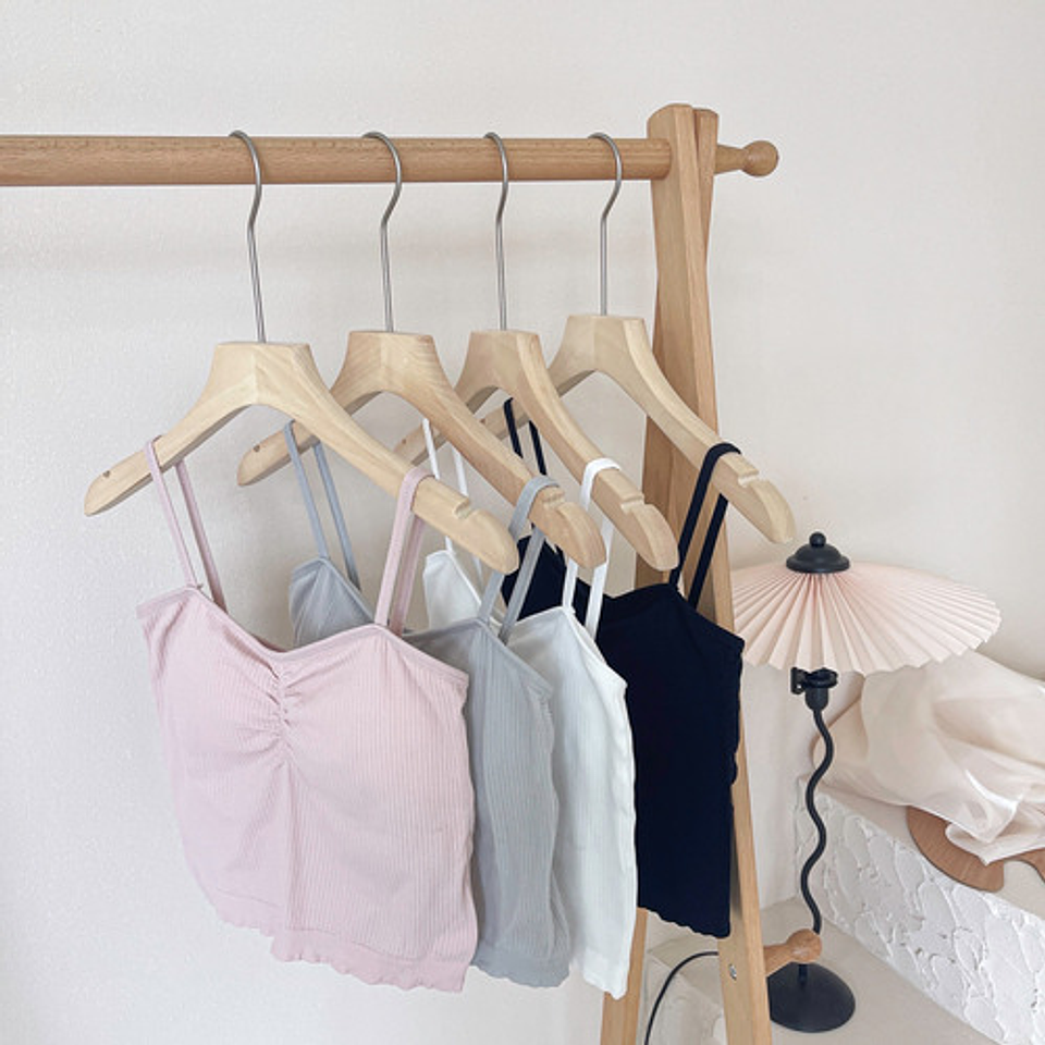 Pack 6 Polera Sin Manga Camiseta Tirantes Mujer Con Brasier 2