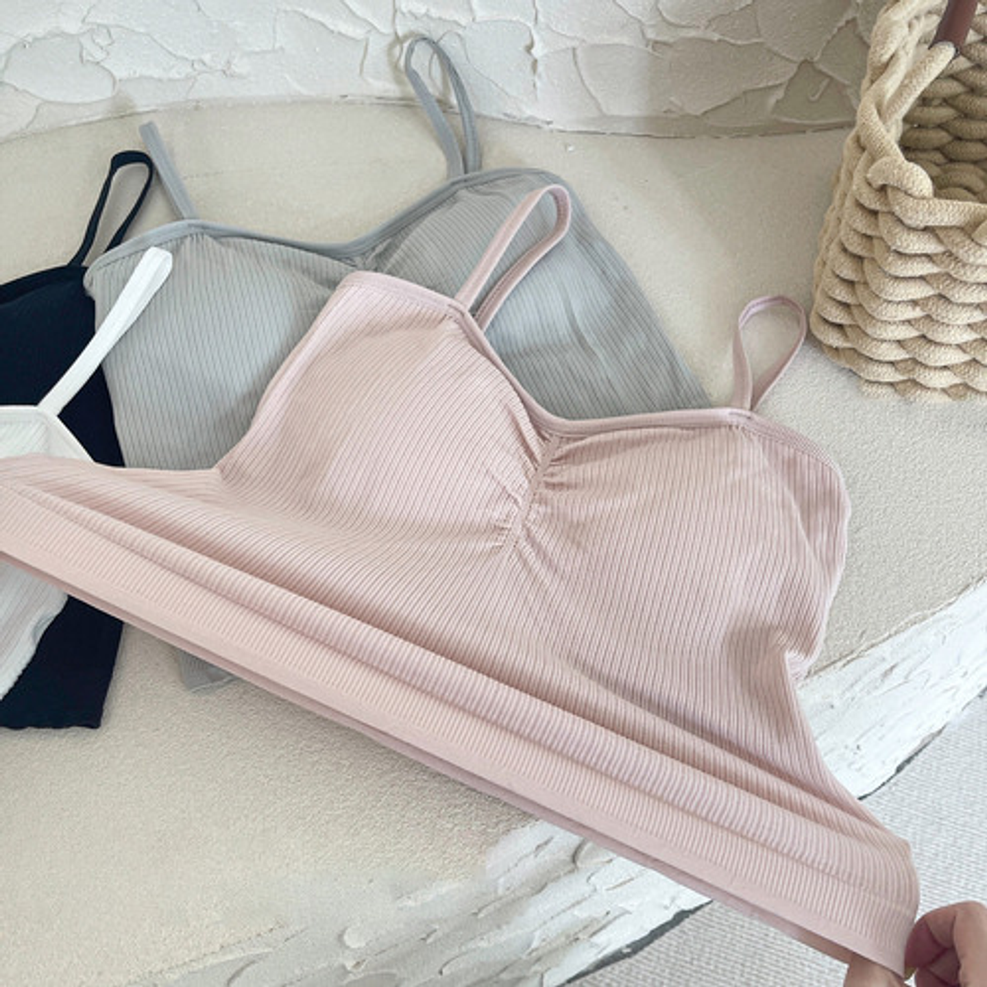 Pack 6 Polera Sin Manga Camiseta Tirantes Mujer Con Brasier 6