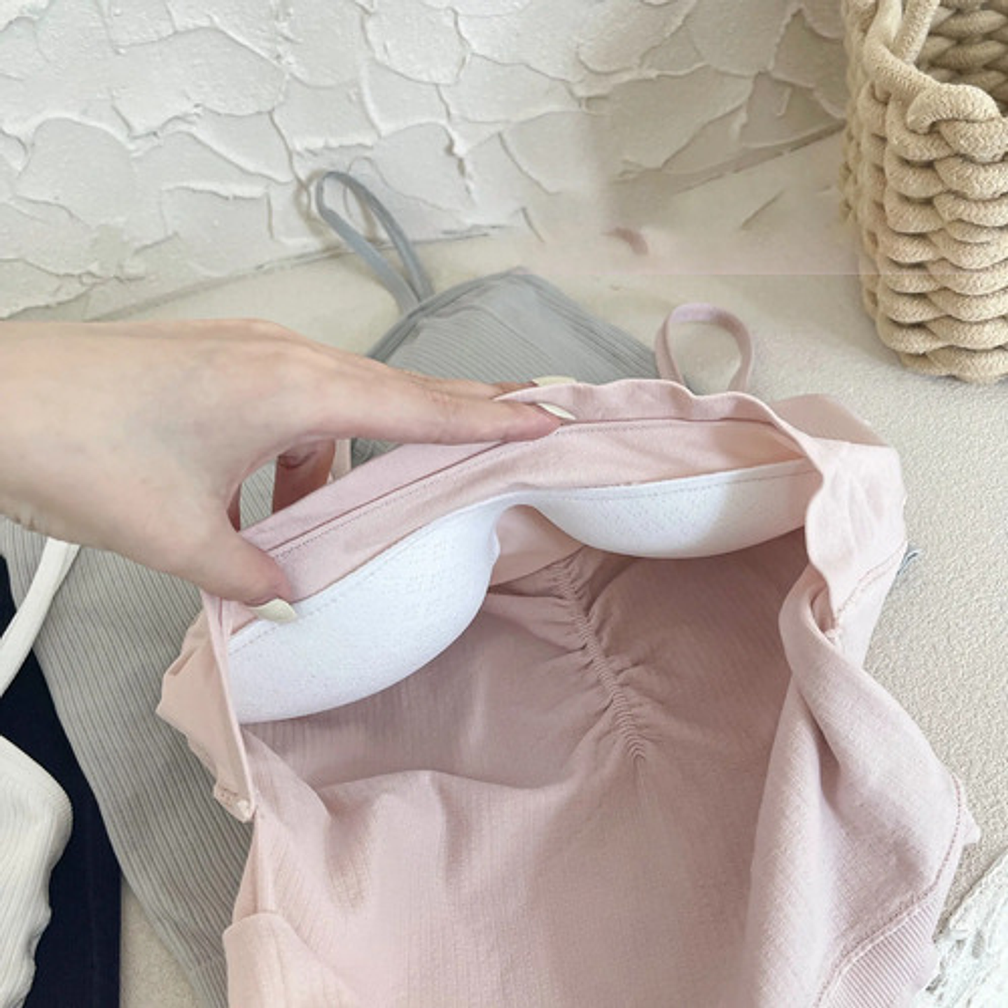 Pack 6 Polera Sin Manga Camiseta Tirantes Mujer Con Brasier 7