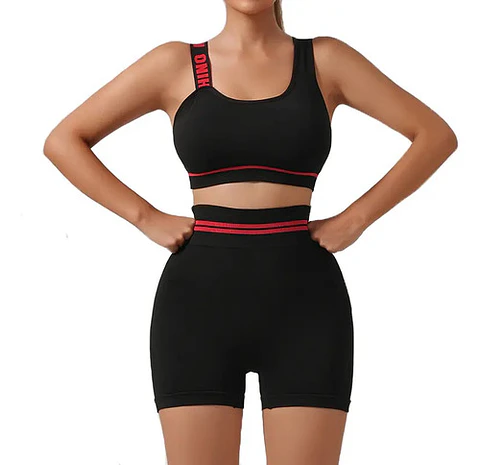 X12 Conjunto Deportivo Mujer Fitness Top Y Short Push Up