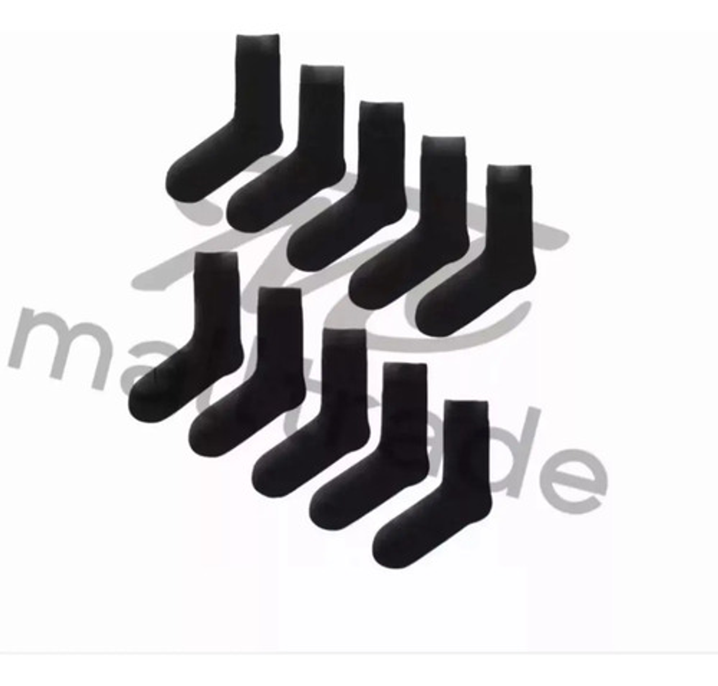 12 Pares Calceta Deportiva Hombre..media Caña.01 5