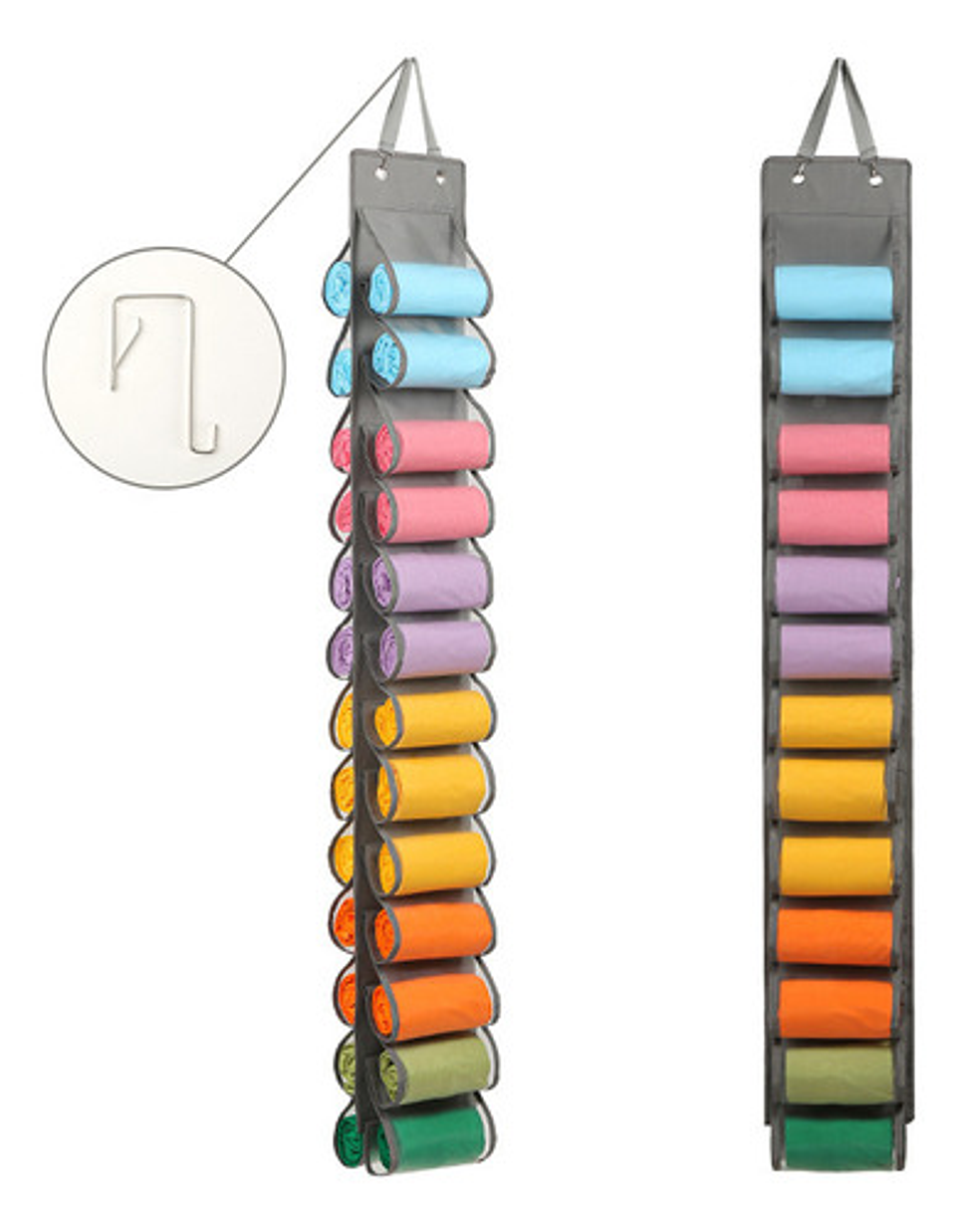 Organizador Colgante Malltradecl Nailon Plegable Para Ropa 1.38m De Largo 1