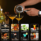 23 Piezas Cocktail Bartender Kit, Coctelera Profesional Utensilios De Bar, Cocteleras De Cóctel 750 Ml, Con Soporte De Acrílico Para Mezclar Bebidas, Hogar, Bar, Fiesta Plateado - Miniatura 10
