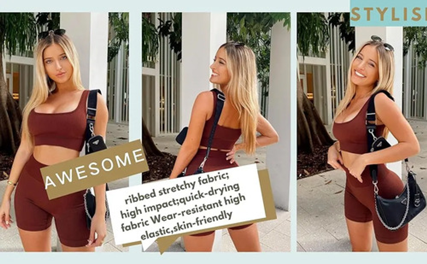 12x Conjunto Deportivo Mujer De Yoga Pilates Cintura Alta 8