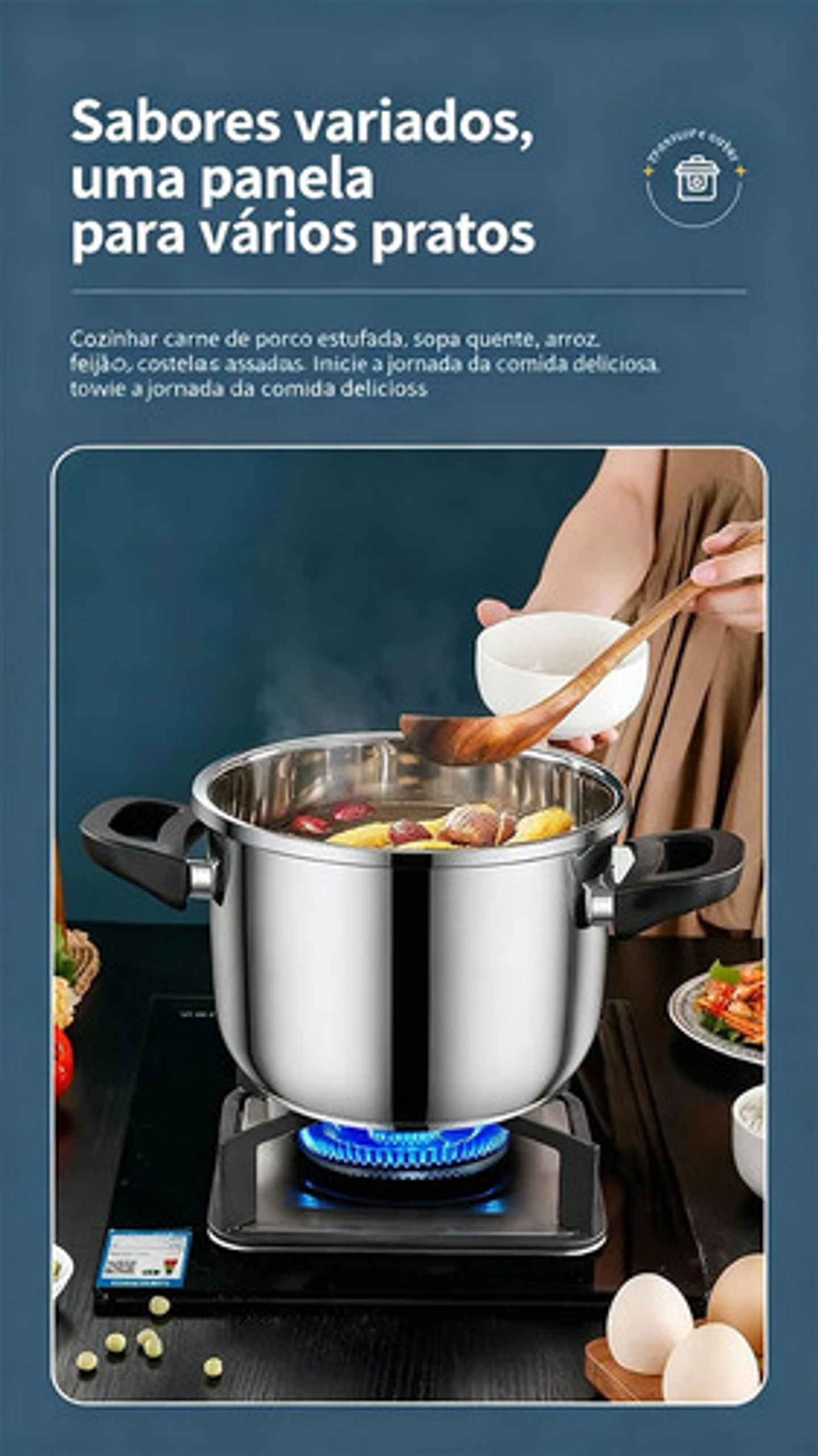 Olla A Presion Acero Inoxidable 6 Litros Cocción Rápida Plateado 4