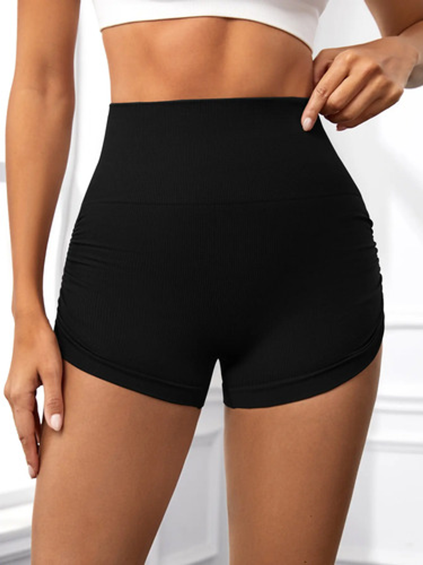 Pack 6 Shorts Mujer Verano Calzas Corta Fitness Cintura Alta 4