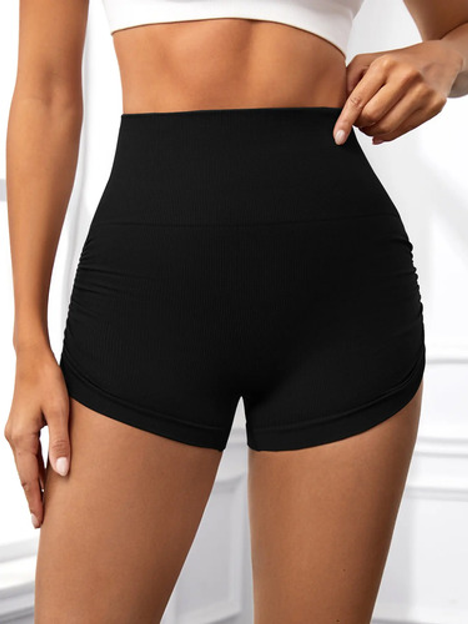 Pack 6 Shorts Mujer Verano Calzas Corta Fitness Cintura Alta 4