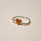 Anillo Mostacillas de plata y picoyo - Miniatura 1