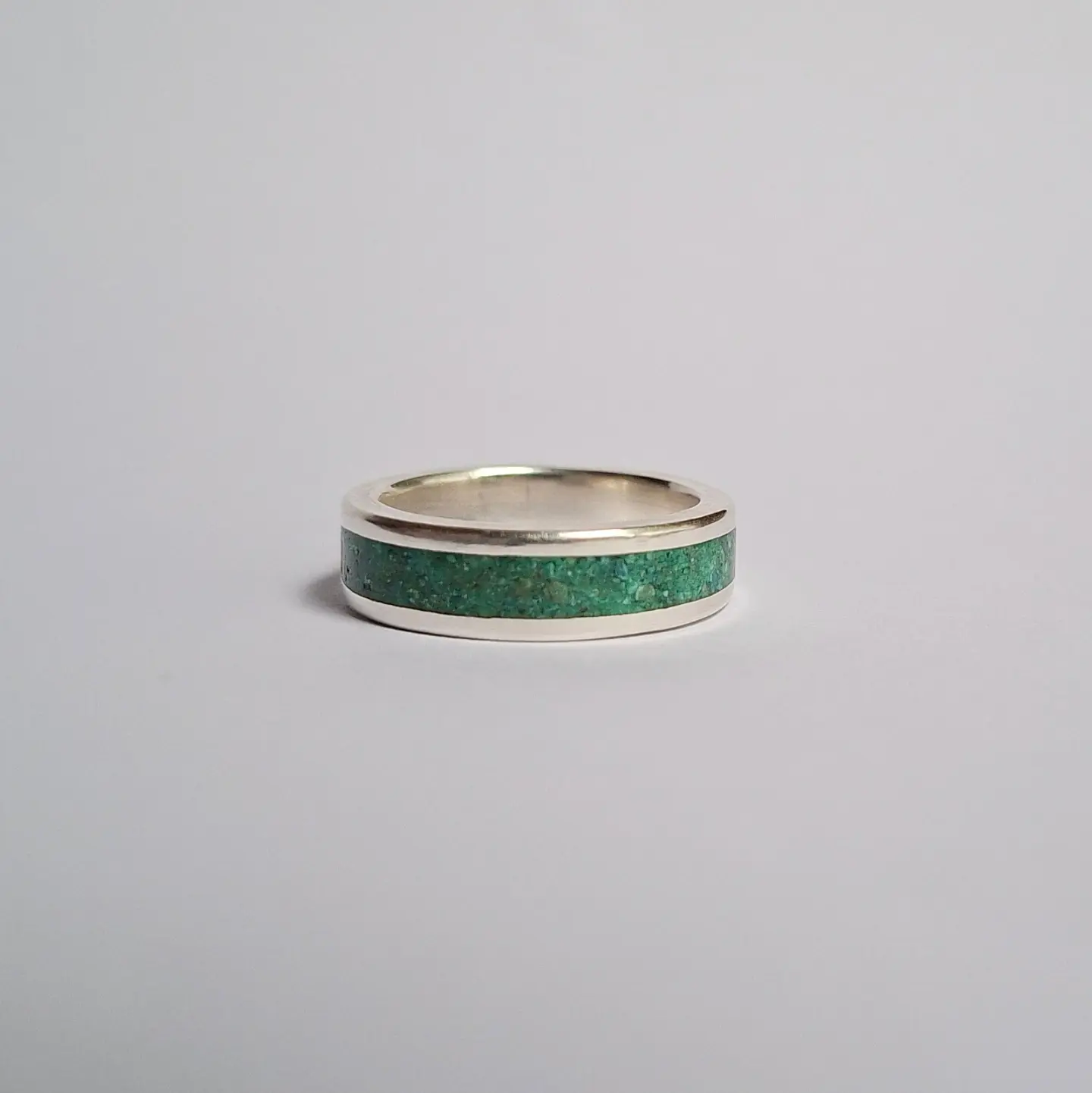 Anillo de plata y crisocola 1