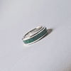 Anillo de plata y crisocola