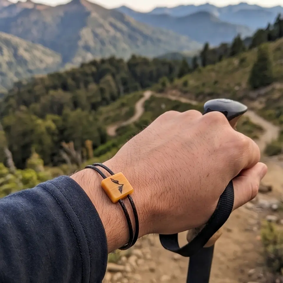 Pulsera Montaña de Picoyo y obsidiana 1