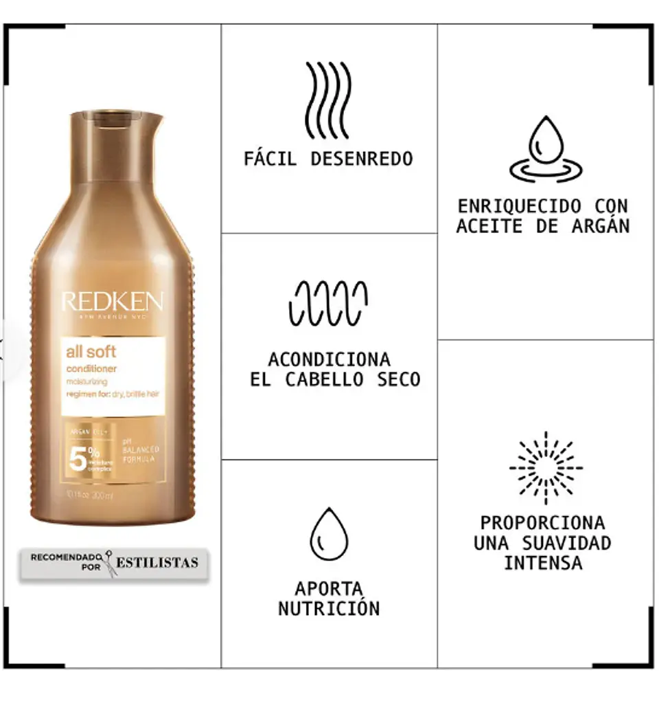 Redken all soft acondicionador 300 ml 2