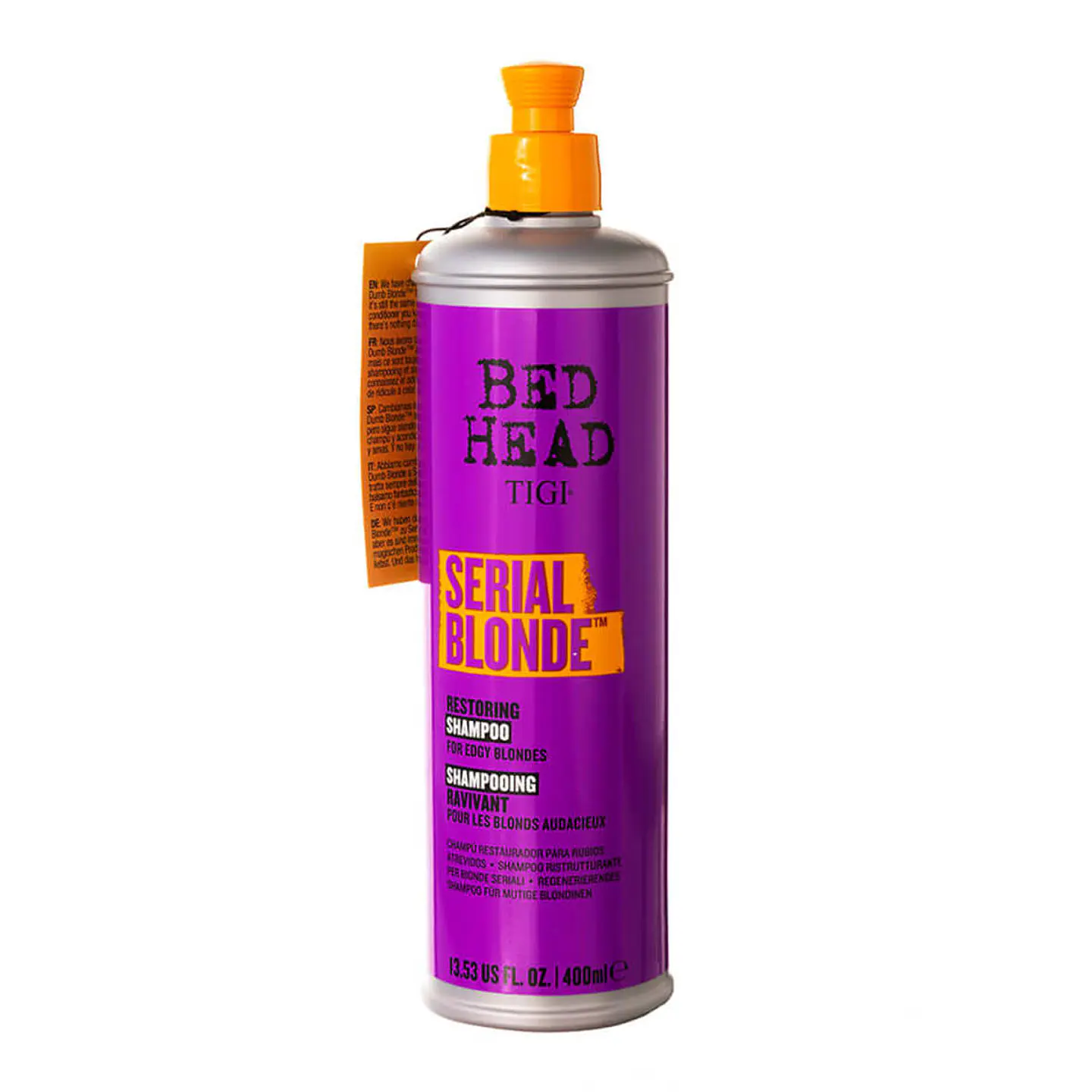 BED HEAD TIGI SHAMPOO SERIAL BLONDE RESTAURADOR PARA RUBIOS 400 ML  1