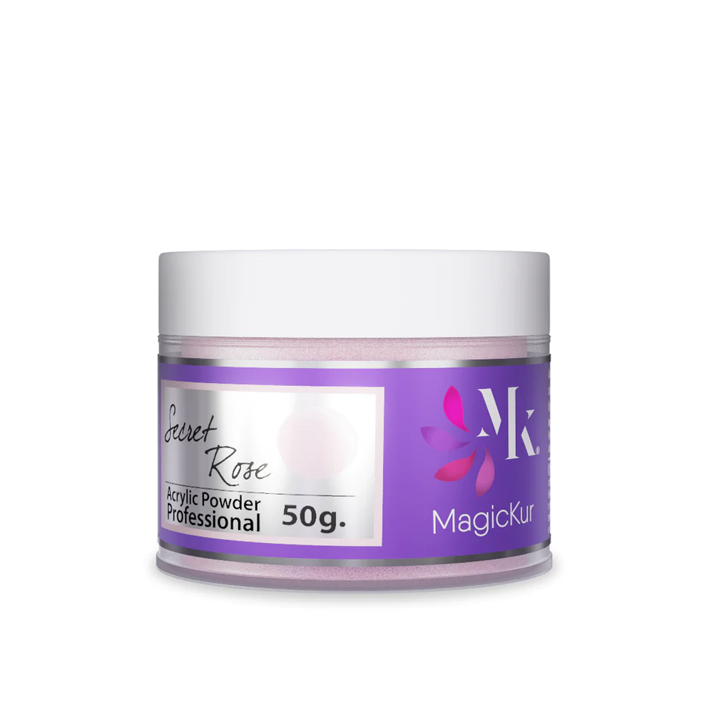 POLVO ACRÍLICO SECRET ROSE  50G MAGICKUR  1