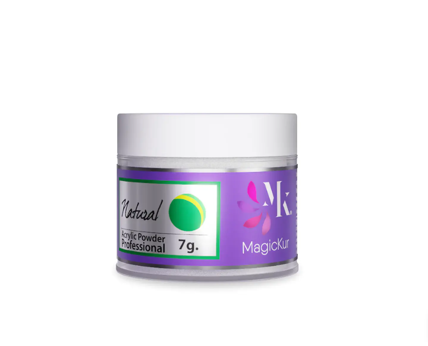 POLVO ACRÍLICO KRYSTAL NATURAL 7G MAGICKUR  1