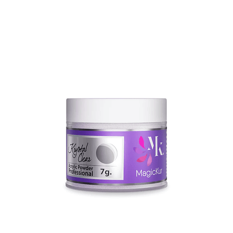 POLVO ACRÍLICO KRYSTAL CLEAR 7G MAGICKUR TRANSPARENTE 