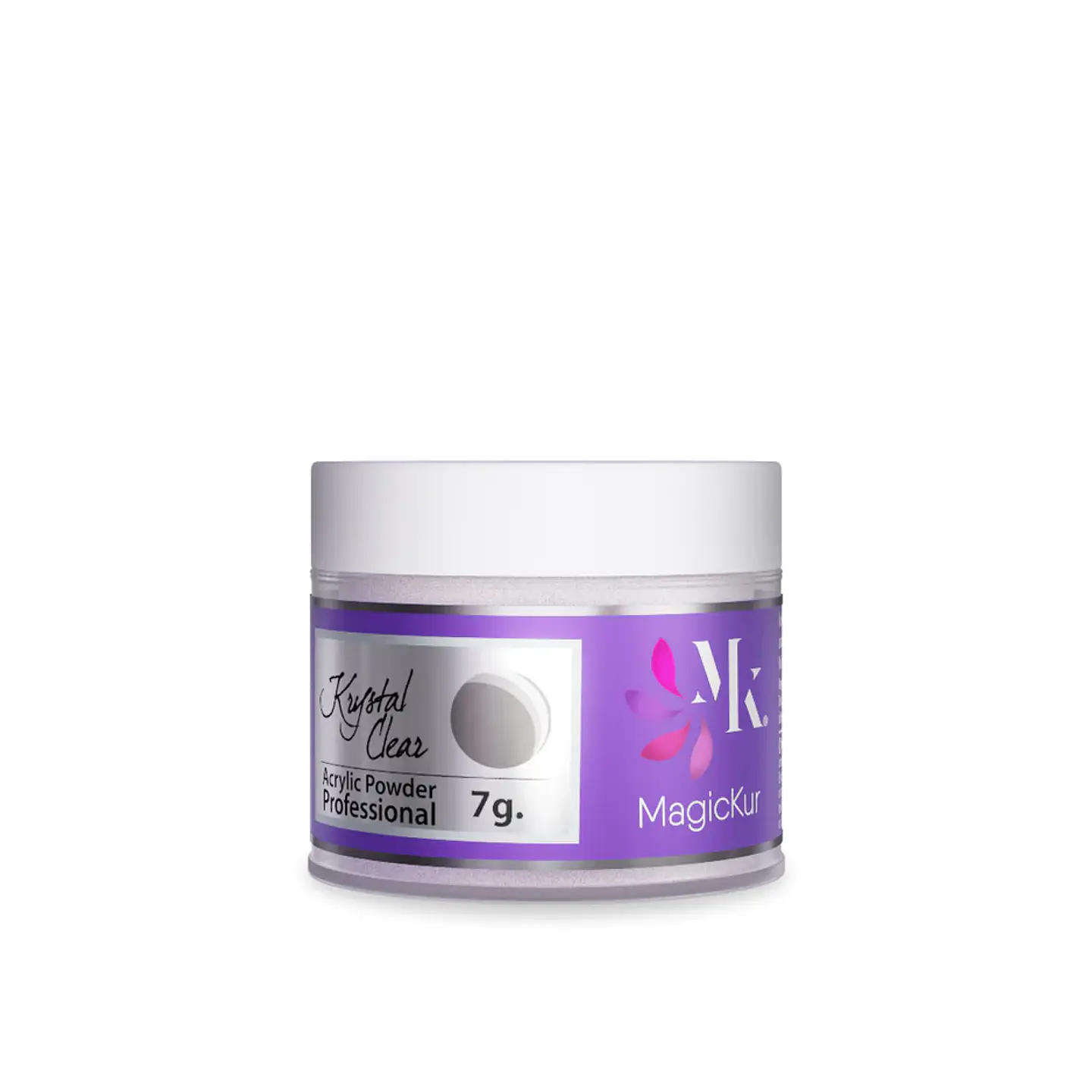 POLVO ACRÍLICO KRYSTAL CLEAR 7G MAGICKUR TRANSPARENTE  1