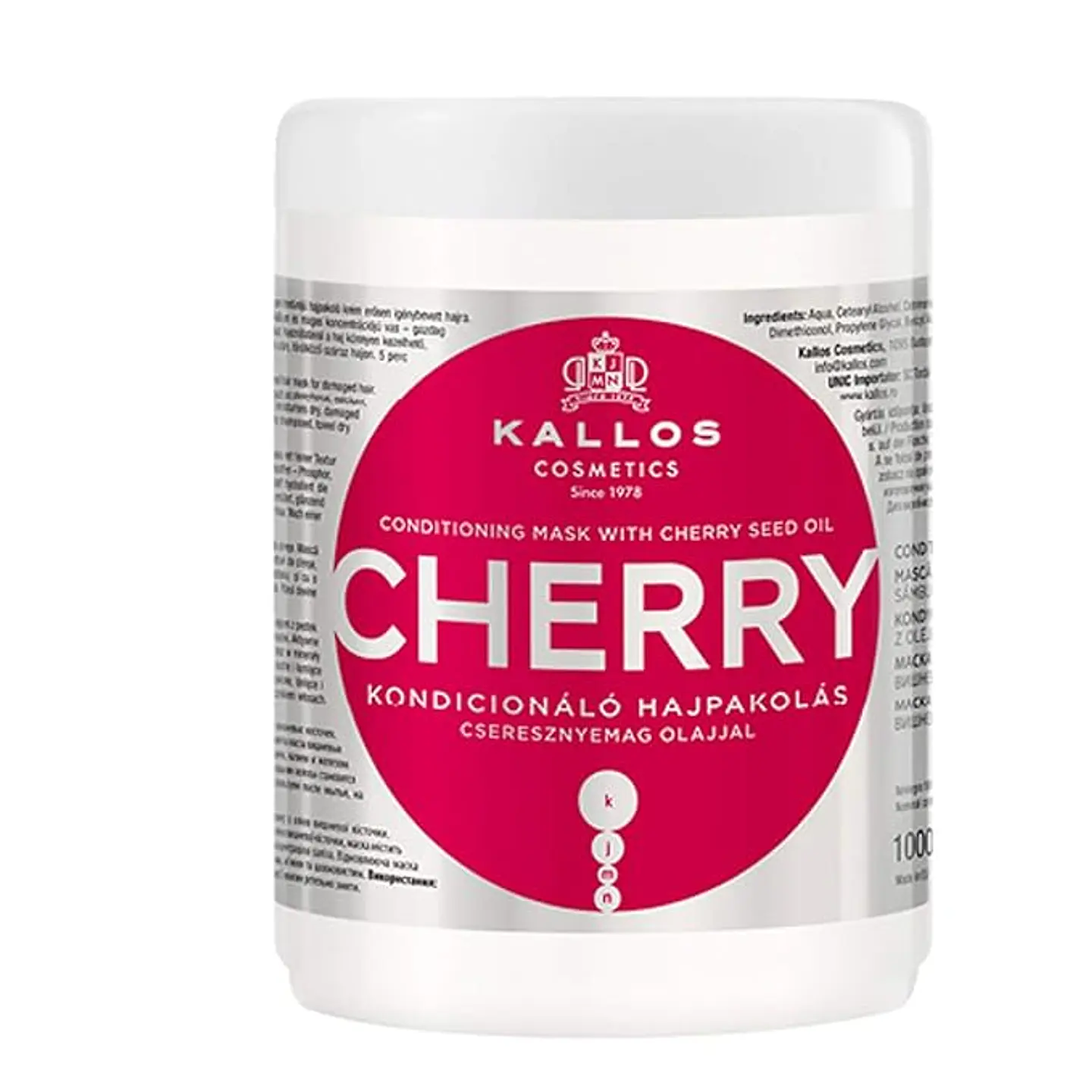KALLOS CHERRY HAIR MASK 1000ML  1