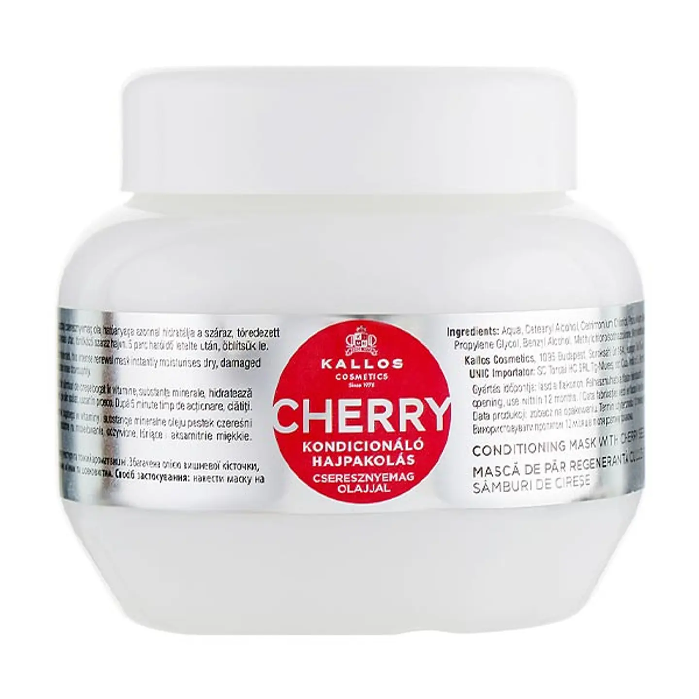 KALLOS CHERRY HIDRATACIÓN  HAIR MASK 275ML  1