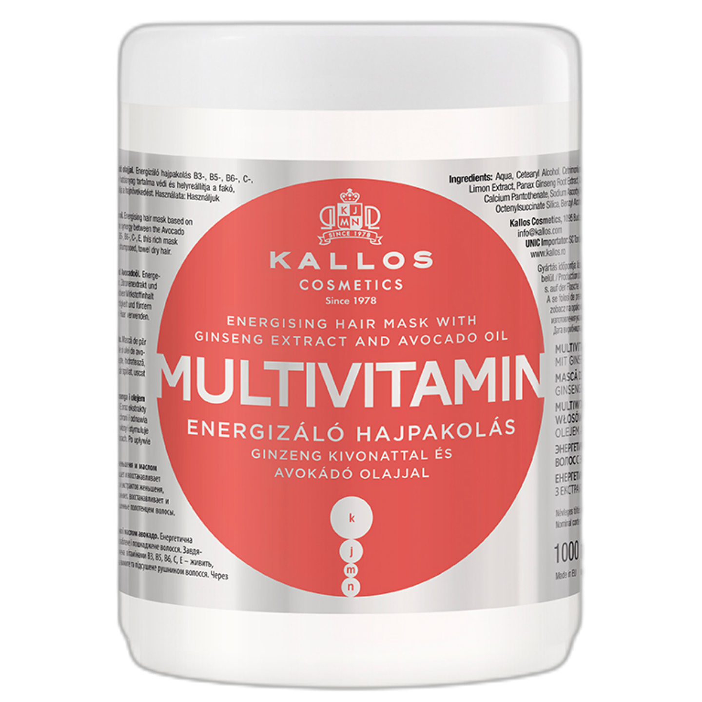 KALLOS HAIR MASK MULTIVITAMIN 1000ML  1