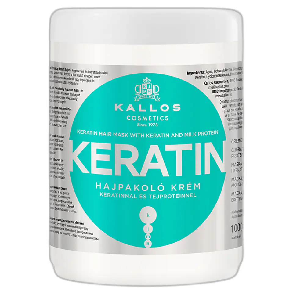 KALLOS MASCARA DE KERATINA 1000ML  1
