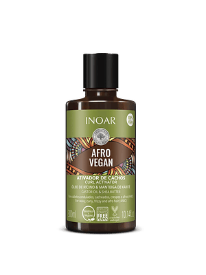 INOAR ACTIVADOR DE RIZOS AFRO VEGAN 300 ML 