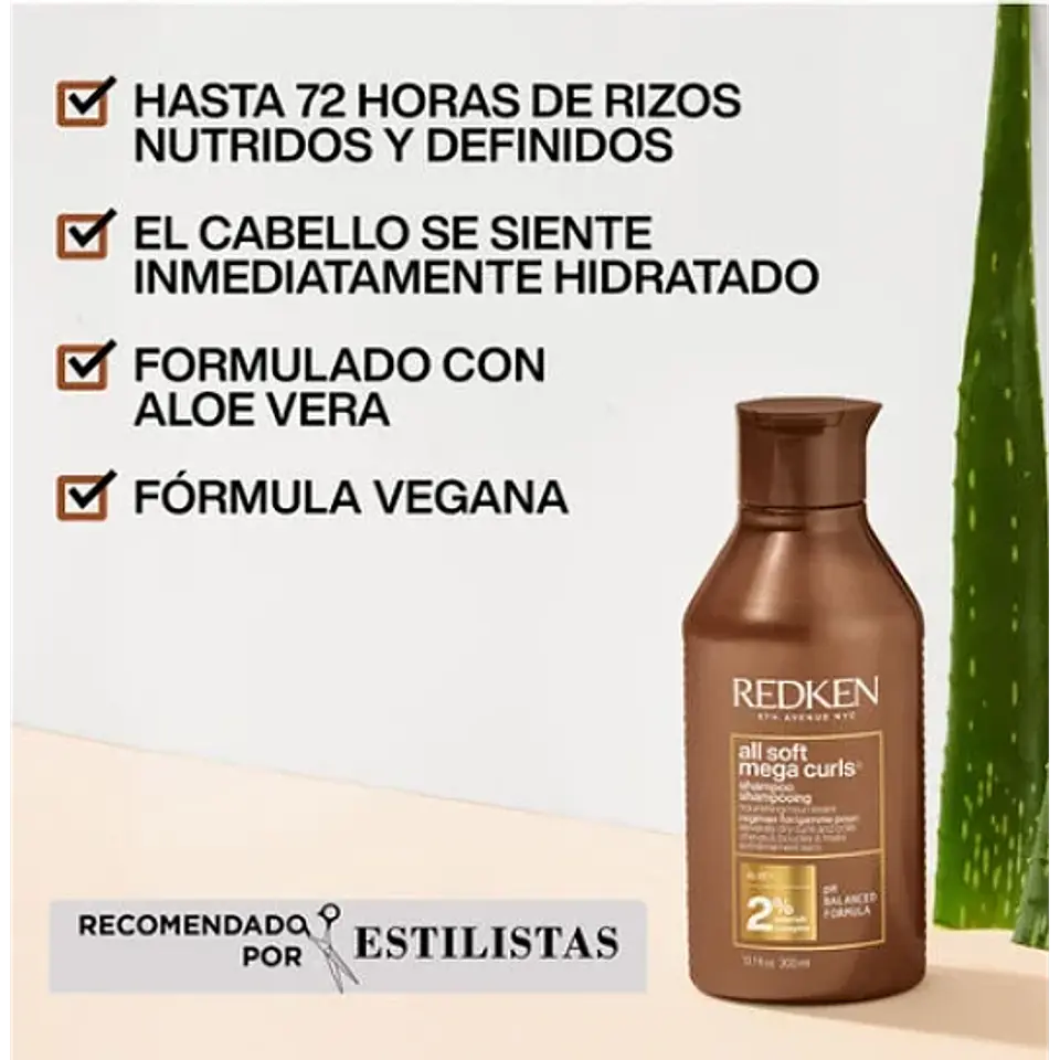 REDKEN SHAMPOO ALL SOFT MEGA CURLS 300ML  2