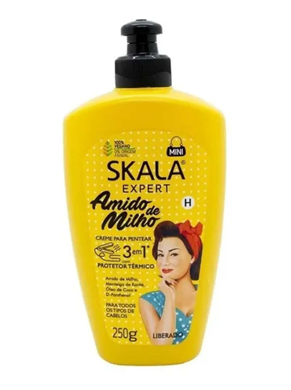 SKALA CREMA PARA PEINAR 3 EN 1 AMIDO DE MILHO 250ML  1