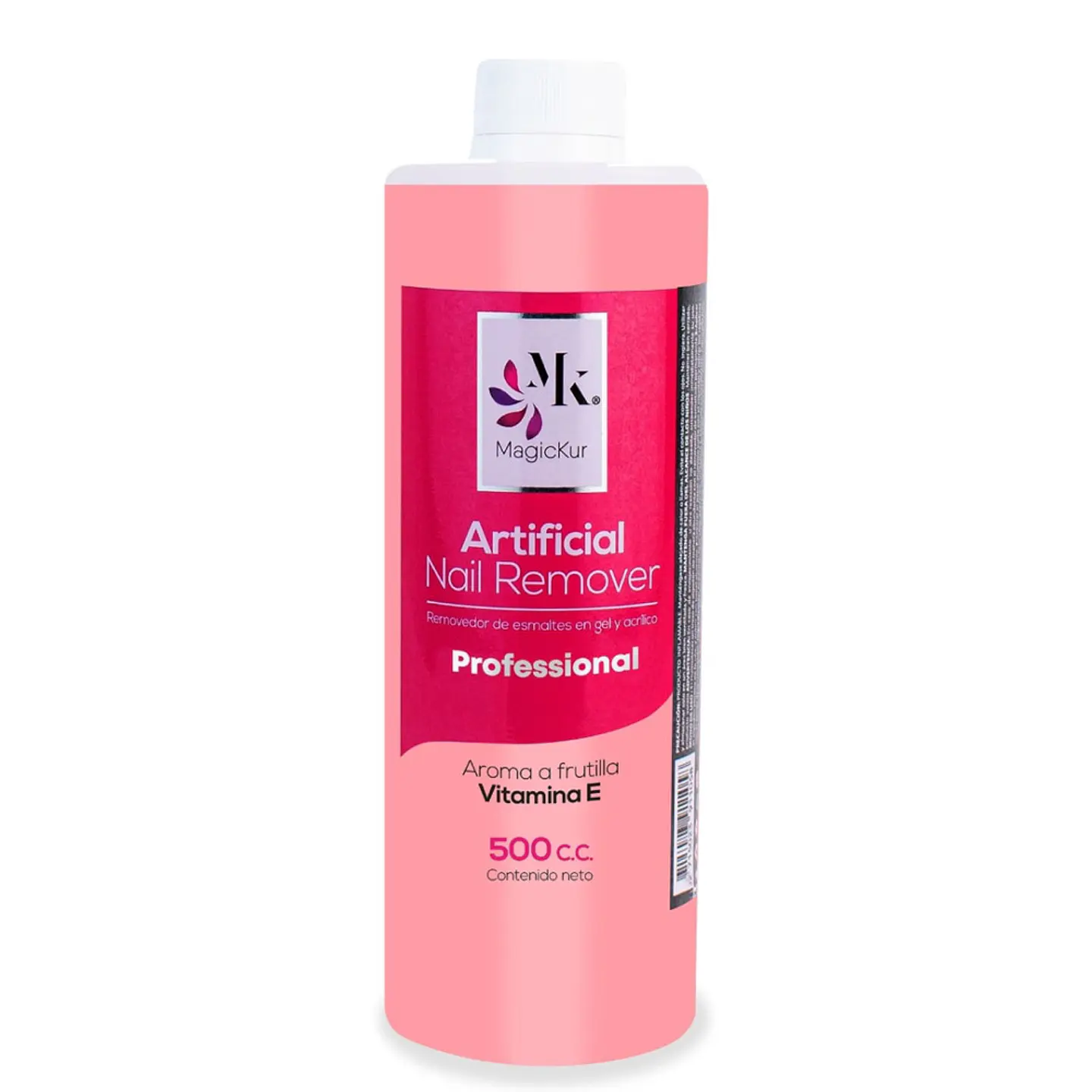 MAGICKUR REMOVEDOR ACRILICO GEL 500ML FRUTILLA  1