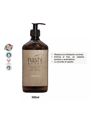 NASHI SHAMPOO ARGAN 500ML 