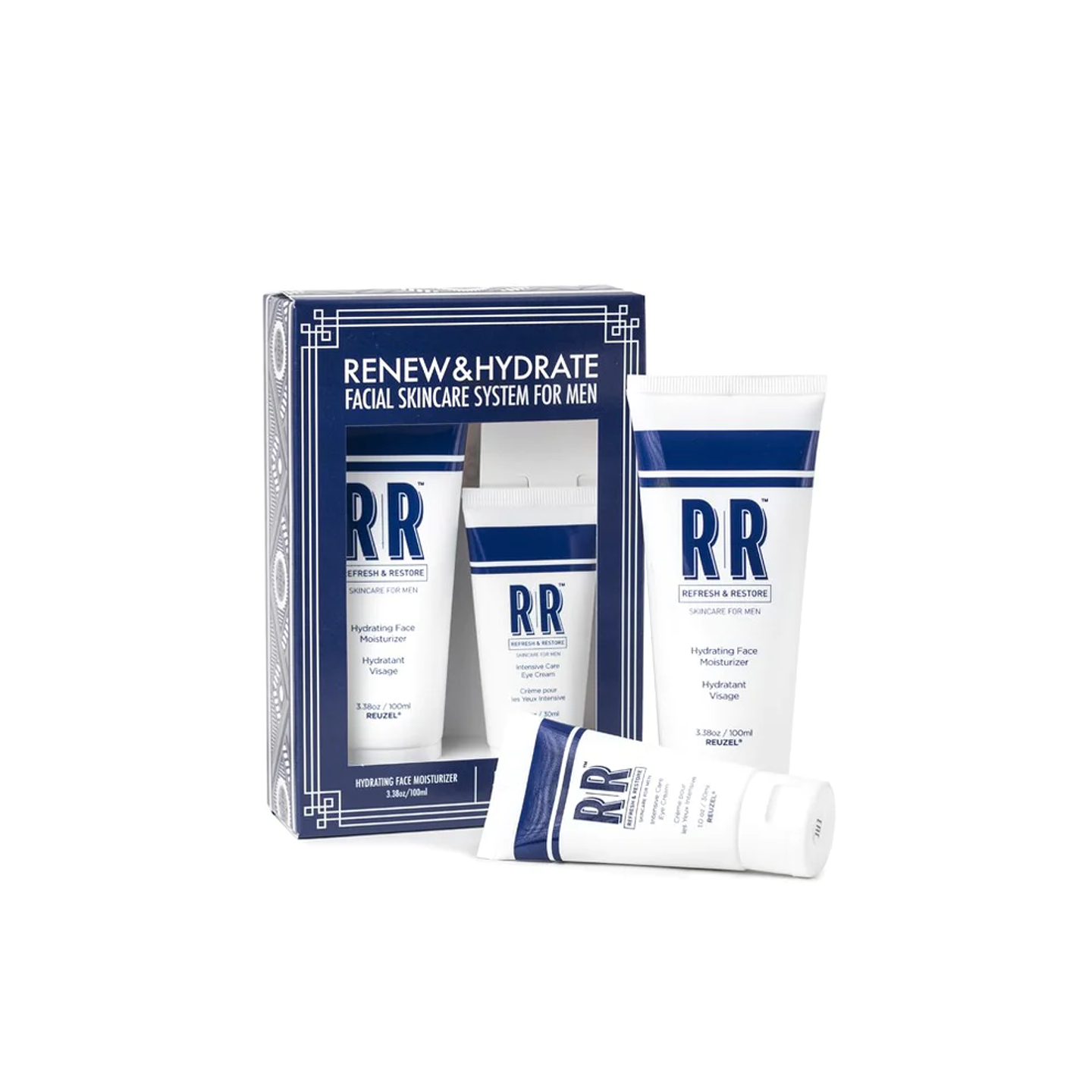 REUZEL KIT RENEW HIDRATING FACE FOR MEN 100ML 30ML  1