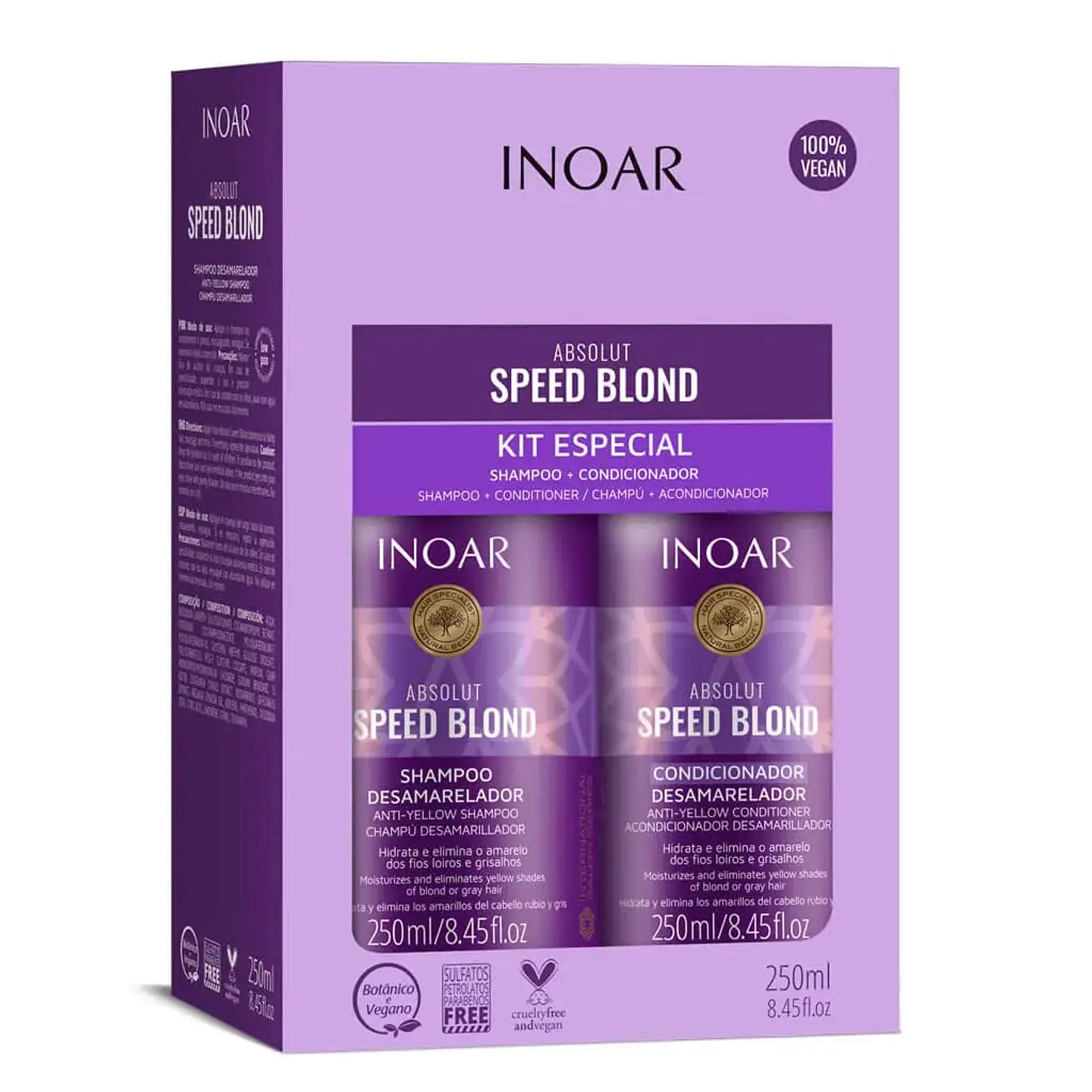 INOAR KIT SPEED BLOND 250ML  1