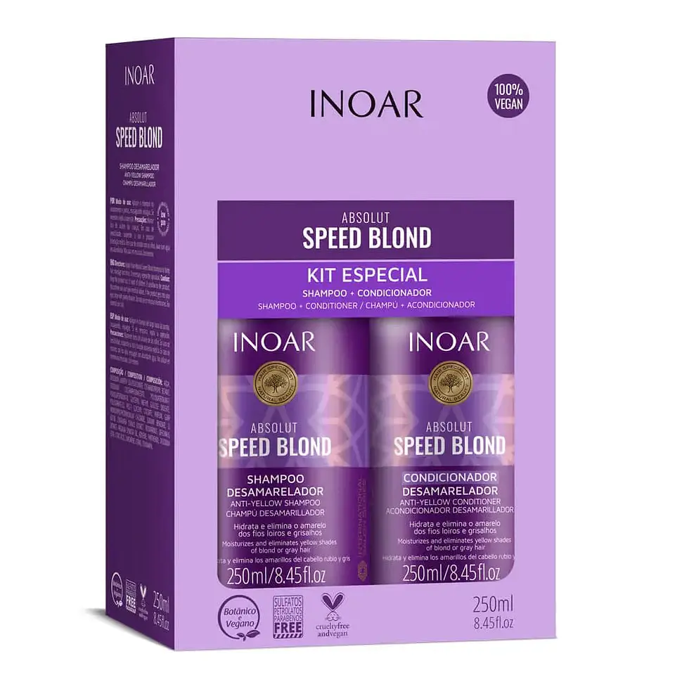 INOAR KIT SPEED BLOND 250ML  1