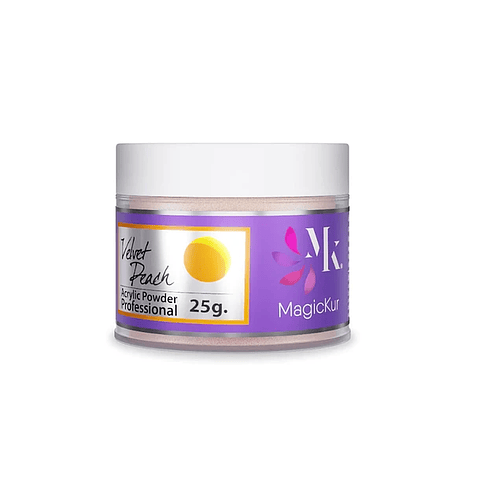 POLVO ACRÍLICO VELVET PEACH 25G MAGICKUR 