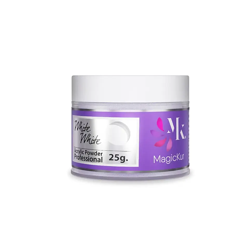 POLVO ACRÍLICO WHITE WHITE 25G MAGICKUR  1