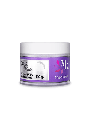 POLVO ACRILICO WHITE WHITE 50 G  MAGICKUR 