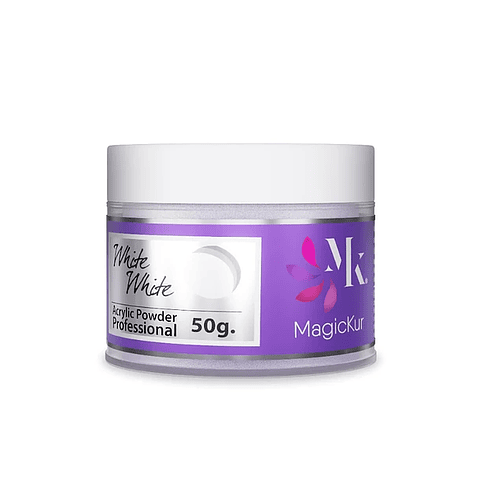 POLVO ACRILICO WHITE WHITE 50 G  MAGICKUR 