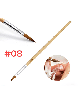 PINCEL ACRILICO #8 MEI DE MODA 