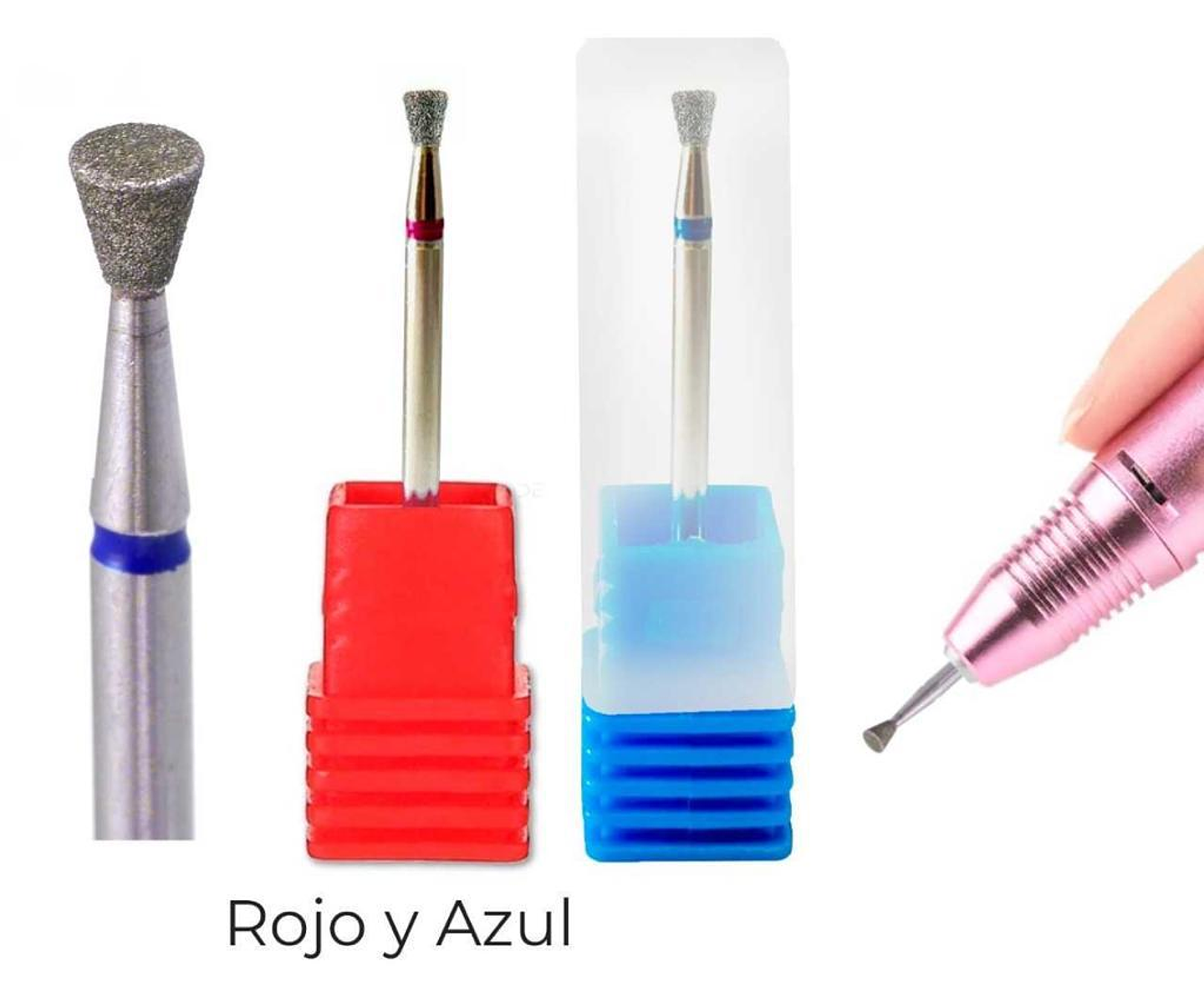 FRESA CONO INVERTIDO AZUL/ROJA 1