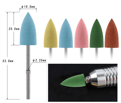 FRESA DE SILICONA ROSADA EN PUNTA 
