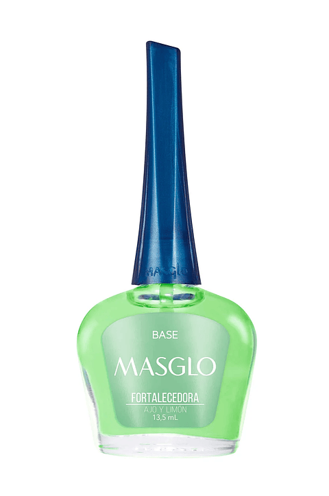 ESMALTE MASGLO BASE FORTALECEDORA AJO Y LIMÓN 13,5ML 