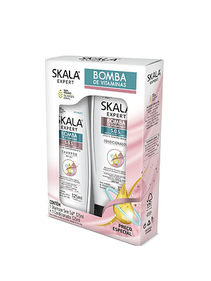 SKALA KIT SHAMPOO/ACOND BOMBA VITAMINAS 650 ML 