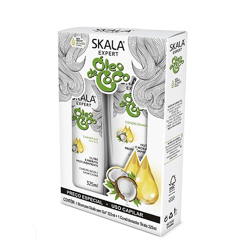 SKALA KIT SHAMPOO/ACOND OLEO DE COCO 650 ML 