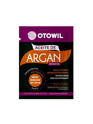 OTOWIL ACEITE DE ARGAN SACHET  10G 