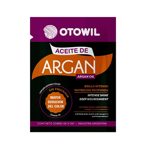 OTOWIL ACEITE DE ARGAN SACHET  10G 